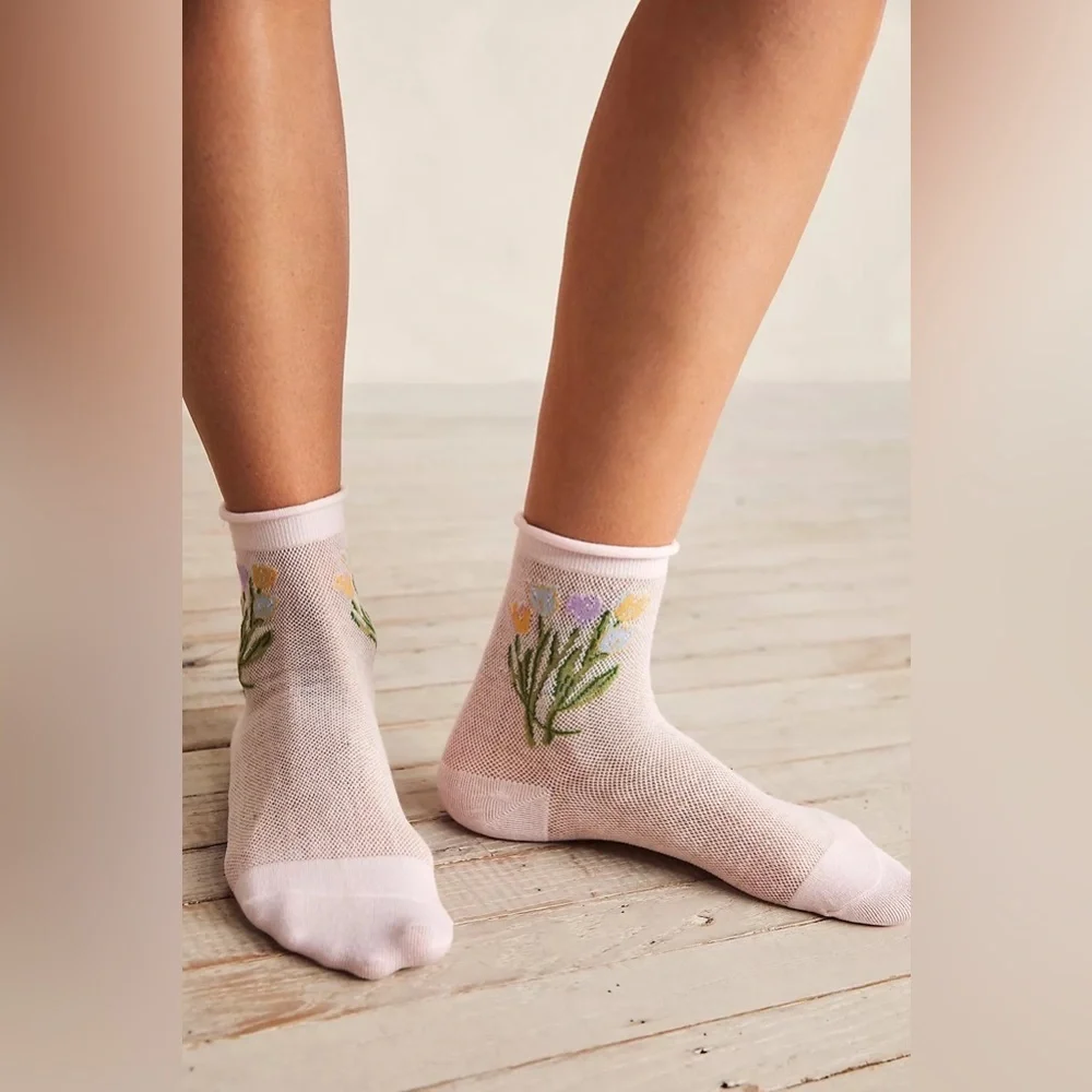 New🌟Blooming Flower Sheer Socks